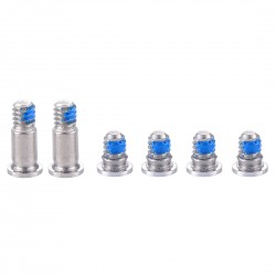 Kit Viti Silver MacBook Pro 13.3 A1706 Coperchio Inferiore (4 Lunghe e 2 Corte)